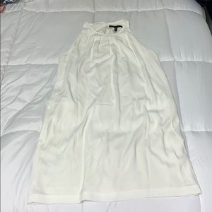 White shift dress